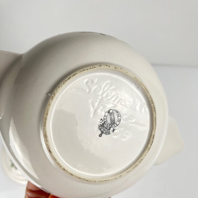 Ceramic Vintage Streetlight Bowl with Handle from KG Lunéville, 1950s For Sale - Image 7 of 10