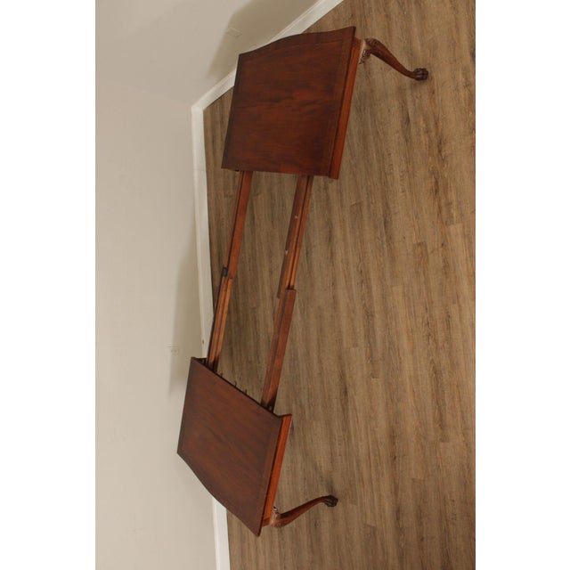 Wood Irish Georgian Style Expandable Mahogany Dining Table For Sale - Image 7 of 12