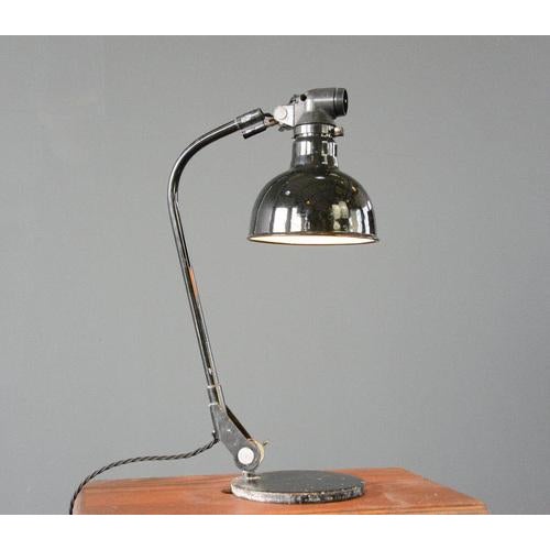 Black Rademacher Table Lamp by Ernst Rademacher, 1920s For Sale - Image 8 of 12