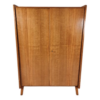 Vintage Wardrobe in Ash by Tatra Nabytok, 1970s For Sale