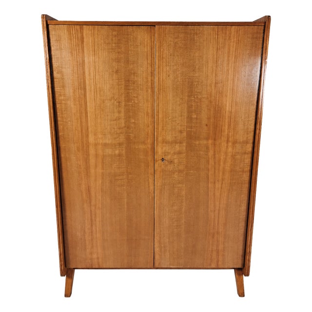 Vintage Wardrobe in Ash by Tatra Nabytok, 1970s For Sale