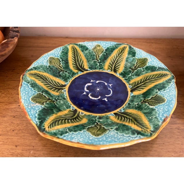 Victorian Wedgwood Majolica Bowl by Wedgwood, C. 1880's For Sale - Image 3 of 10