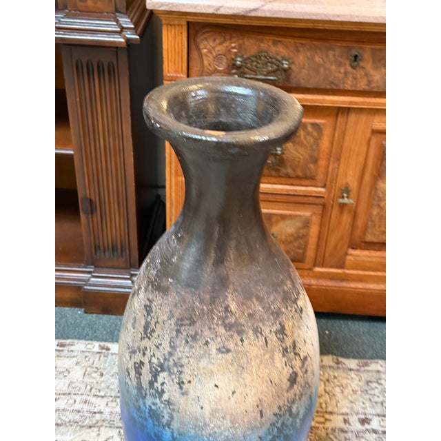 Elongated Abstract Ombre Vase, Large For Sale - Image 4 of 12
