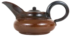Art Deco Ceramic Tea Pot attributed to Vally Wieselthier, USA, 1940s