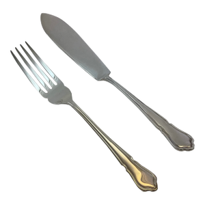 1980s Silver Fish Eaters, Du Barry - a Pair