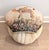French Provincial Vintage Camel Tapestry Pillow Top Pouf Ottoman For Sale - Image 3 of 15