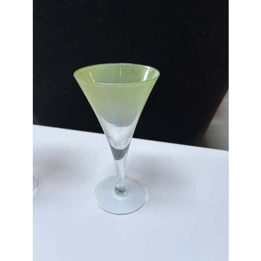 Green Mid 20th Century Dorothy Thorpe Mid-Century Modern Stemware Set, Glass, 15 Pieces For Sale - Image 8 of 12