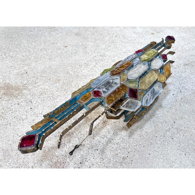 Mid-Century Modern Sculptural Wall Lamp by Albano Poli for Poliarte, 1960s For Sale - Image 3 of 18