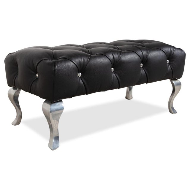 Marilyn Leather Stool in Black from Bretz For Sale - Image 12 of 12