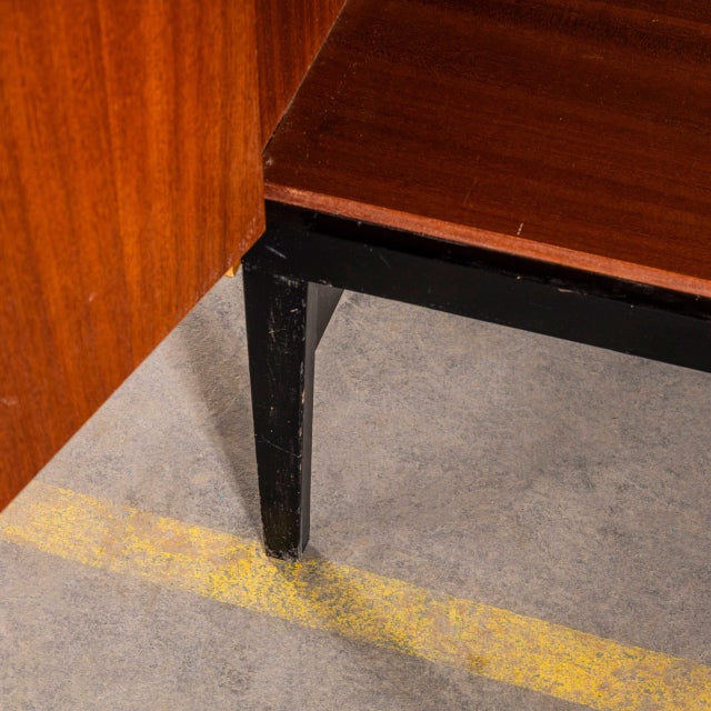 Wood Mid-Century Modern Cabinet with Ebonised Legs, 1960s For Sale - Image 7 of 11