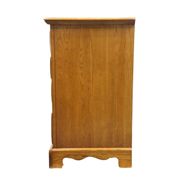 Link Taylor Countryside Collection Solid Oak Early American Rustic 55" Double Dresser 6602 For Sale - Image 11 of 14