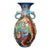 Vintage Chinese Cloisonné Vase With Dragon Motif and Handles - Turquoise Ground For Sale