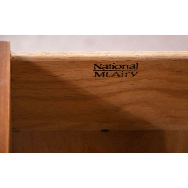 Wood Midcentury Biedermeier Style Maple Chests Side Tables National Mt. Airy, Pair For Sale - Image 7 of 9