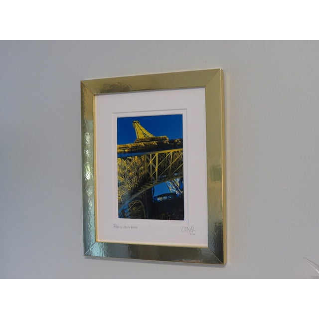2020s Paris Eiffel Tower Architectural Travel Photography, Framed, Signed Limited Edition For Sale - Image 5 of 5