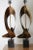 Brutalist ribbon cut lamps by Richard Barr and Harold Weiss (founder) for the Laurel Lamp Company, Newark, N.J. Abstracted...