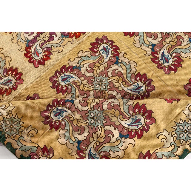 Antique English Needlepoint Rug For Sale - Image 4 of 7