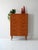 Teak chest of drawers with six drawers, interlocking handles, and beautiful flamed grain, 1950s Scandinavian style....