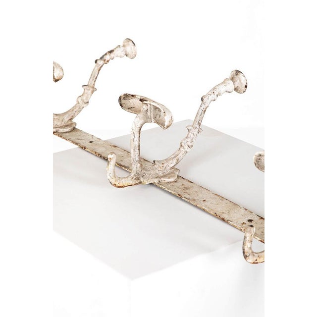 Silver Victorian Iron Coat Hook For Sale - Image 8 of 11