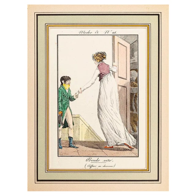 Philibert-Louis Debucourt, Prends Vite, Original Etching, 19th Century For Sale