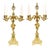 Gilt Bronze Candelabras Figural Cherub Ormolu, Set of 2 For Sale