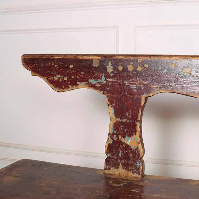 Austrian Original Painted Bench For Sale - Image 4 of 9