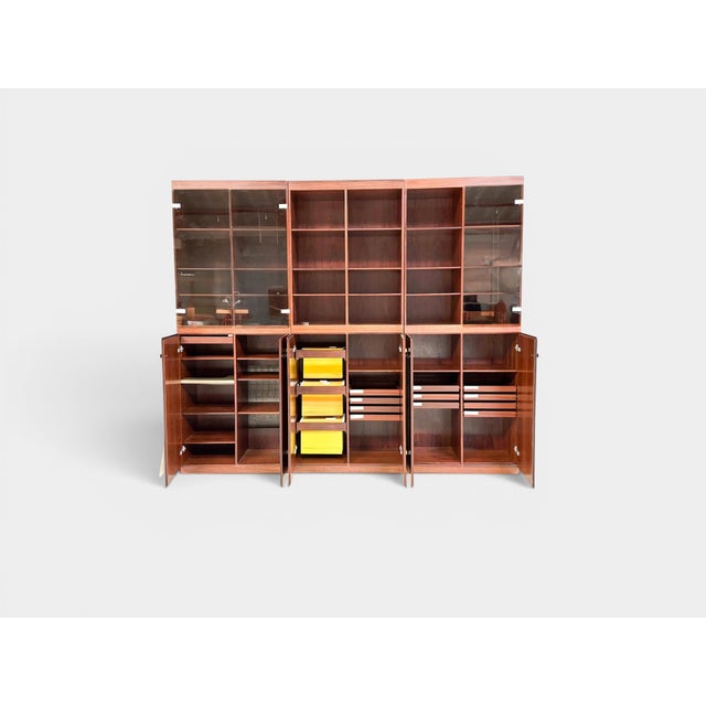 Mid-Century Modern Modular Rosewood Bookcase by Helge Sibast for Sibast Møbler, Denmark, 1970s, Set of 3 For Sale - Image 3 of 6