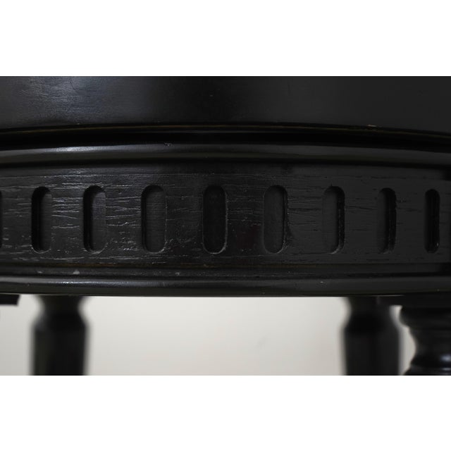 1990s Frontgate Revolving Seat Low Ottoman Stool For Sale - Image 5 of 13
