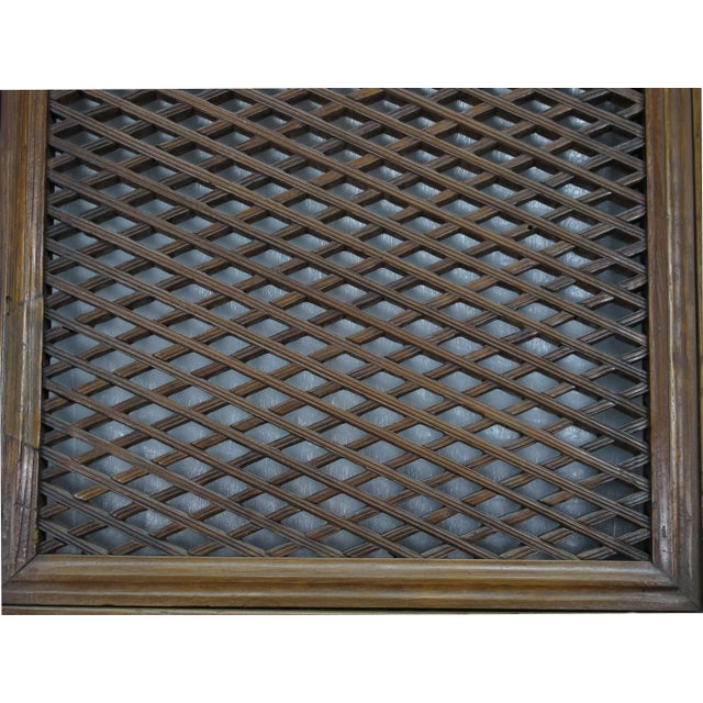 Late 19th Century Pair of Beautiful Lattice Screen Door Panel For Sale - Image 5 of 10