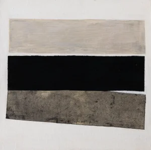 Jean-Luc Veret, Instant, 2022, Acrylic & Marouflaged Paper on Canvas