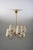1940s Swedish Modern Brass and Glass Chandelier, 1940s For Sale - Image 5 of 16