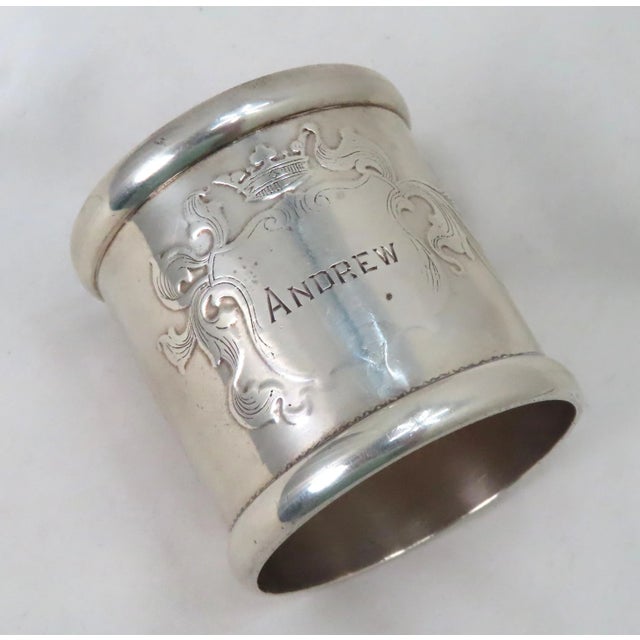 This Really is an Absolutely Beautiful Large - Oversize Antique American Sterling Silver Child's Napkin Ring. Circa Very...