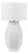 Matthew Izzo Home Mae White Ceramic Table Lamp With White Linen Drum Shade For Sale