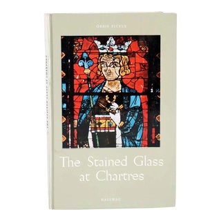 Vintage The Stained Glass at Chartres by Alfons Dierick Book For Sale