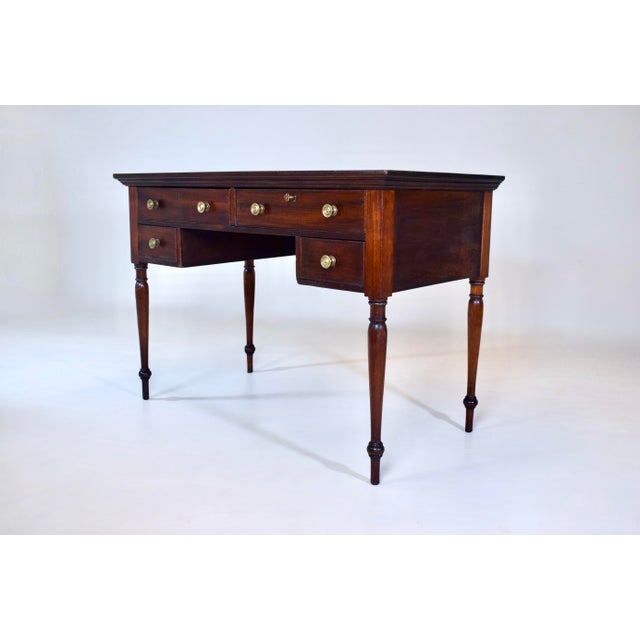 Antique Regency Mahogany Writing Desk For Sale - Image 11 of 14