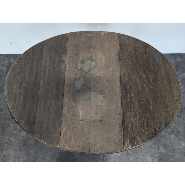 Vintage Gateleg Oak Table For Sale - Image 4 of 6