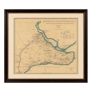 Vintage Archaeological & Topographical Map, 1938 For Sale