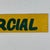 Vintage Yellow Hand Written Wood "Commercial" Sign For Sale - Image 4 of 6