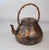 A Rare Antique Rosewood Gild Water Kettle or Teapot With Butterflies and Flowers circa late 19th Century. The bulbous...
