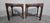 A very good pair of Chippendale style mahogany side tables, pierced gallery with pierced cross stretchers, excellent...
