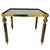 Vintage Brass Side Table in Black Smoked Glass, 1960s For Sale - Image 9 of 9