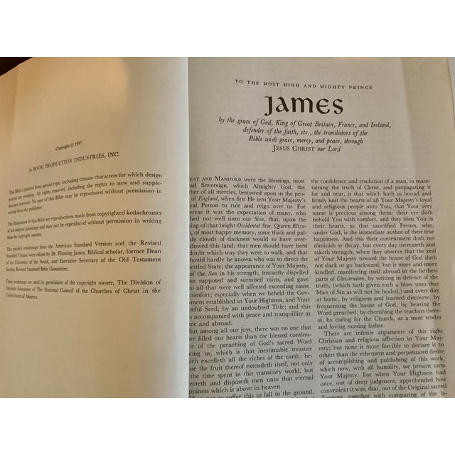 Vintage Holy Bible — 1959 Edition (Gilt Edges, Classic Binding) For Sale - Image 12 of 17