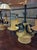 Empire 3-Light Bouillotte Lamps in Lacquered Sheet Metal with Candle Extinguisher, 1920s, Set of 2 For Sale - Image 6 of 8