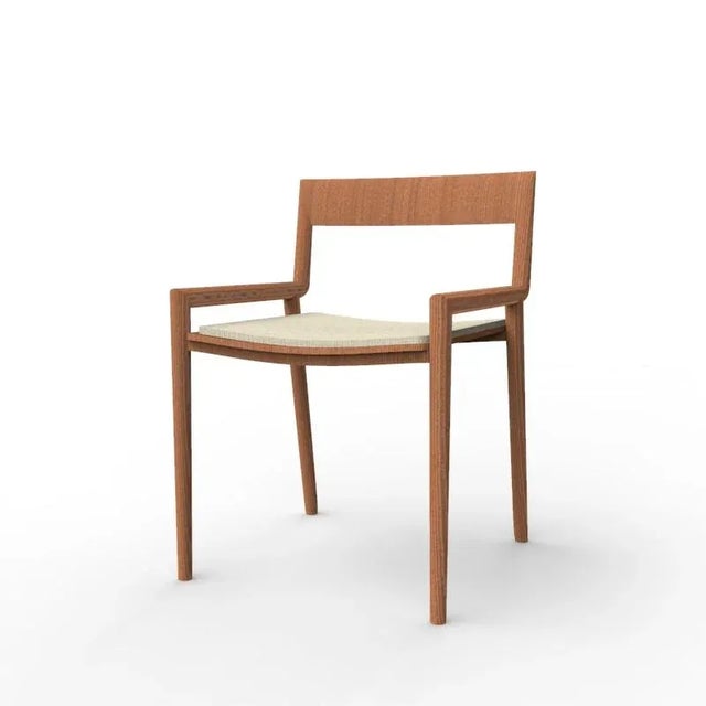 Not Yet Made - Made To Order Collector Nihon Dining Chair in Famiglia 05 Fabric and Smoked Oak by Francesco Zonca Studio For Sale - Image 5 of 5