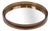 Vintage Round Smoked Brown Acrylic Mirror from Gilac, France, 1970s For Sale