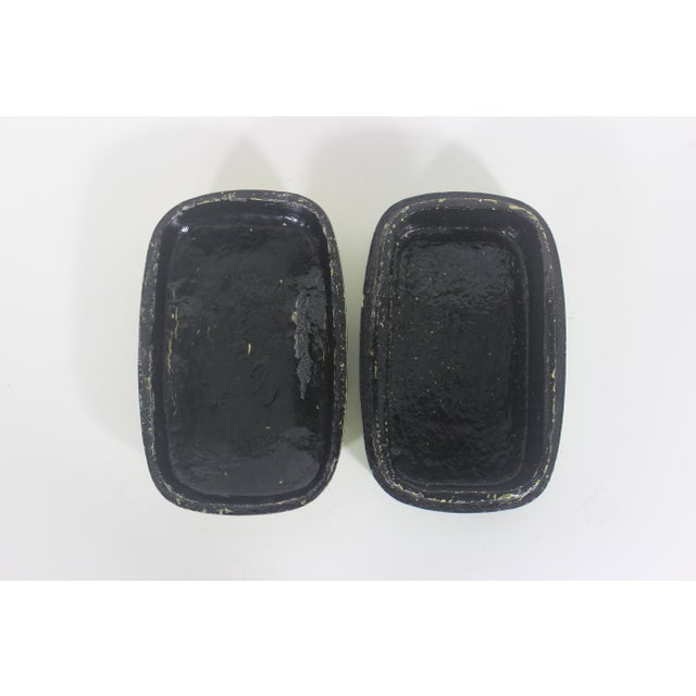 Gold Vintage Hand Painted Kashmir Trinket Box With Horses Polo Gold Handmade in India, Papier Maché, Paper Mache, Jewellery, Jewelry For Sale - Image 8 of 10