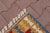 1970s Southwestern Style Geometric Design Handmade Red Oushak Accent Kilim Rug For Sale - Image 9 of 11