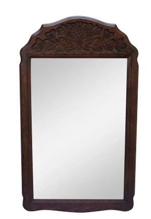 Solid Oak Frame French Country Style Wall Mirror