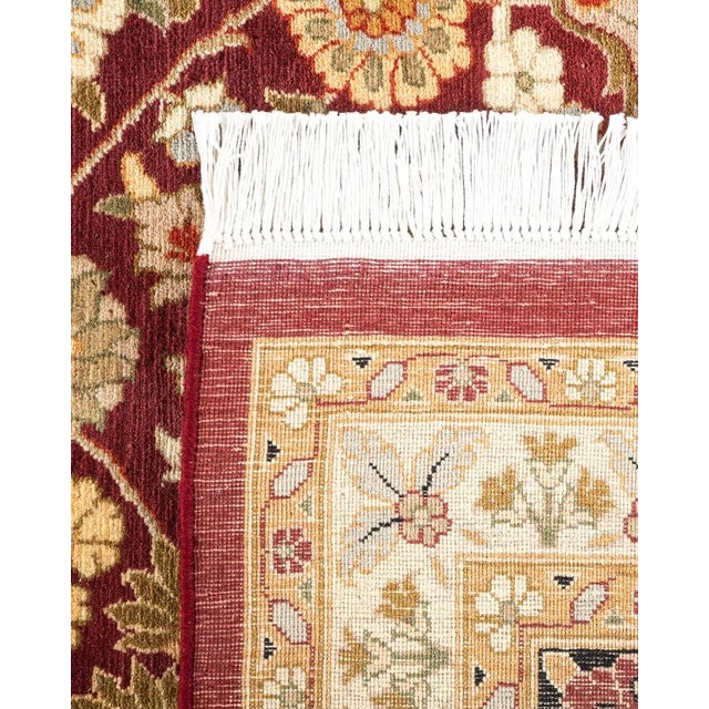 2000 - 2009 Mogul, One-of-a-Kind Hand-Knotted Area Rug in Red, 8' 2" x 10' 5" For Sale - Image 5 of 8