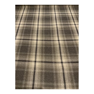 Romo Fabrics: Dalton Cardamon 7694/04 Taupe and Khaki Woven Plaid Designer Fabric - 2.5 Yards For Sale