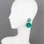 These clip-on earrings, designed by Cilea Paris, are part of Francoise Montague's romantic-style collection. The dangling...